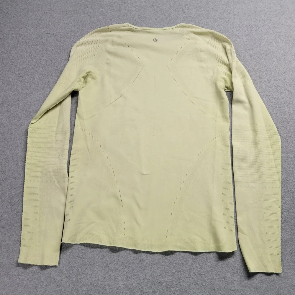 Lululemon Swiftly Tech Long Sleeve Shirt Yellow Lime Green Seamless Training Top